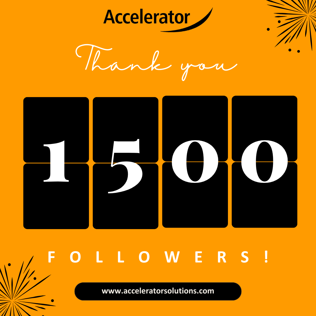 Accelerator celebrates remarkable milestone: Reaching 1500 followers on LinkedIn