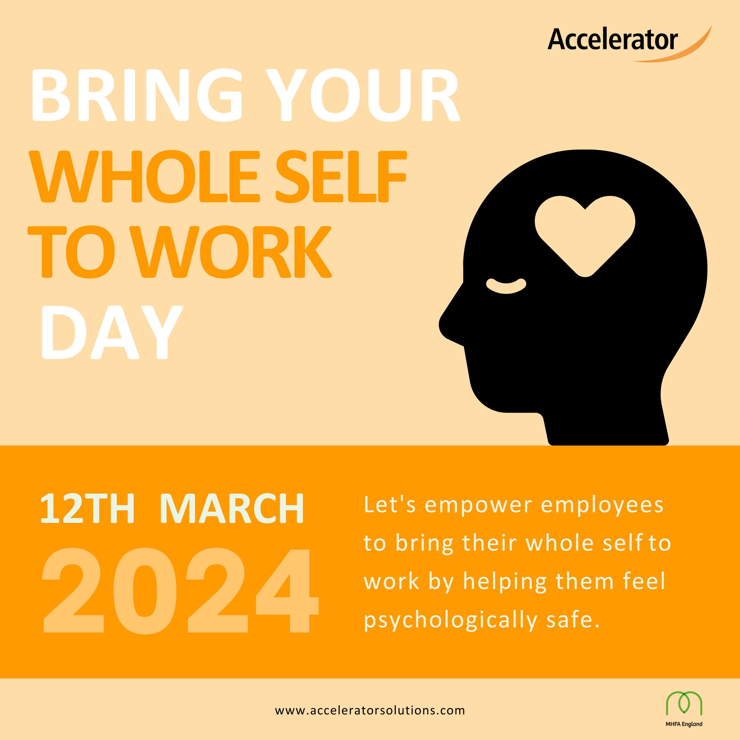 We're supporting the Mental Health First Aid England campaign – Happy "Bring Your Whole Self to Work Day"!